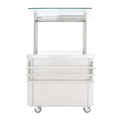 Parry Flexi-Serve Ambient Cupboard with Plain Top & LED Illuminated Gantry FS-A2Pack