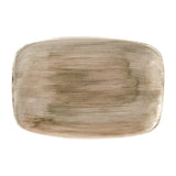 Churchill Stonecast Patina Oblong Chefs' Plates Antique Taupe 343x245mm (6 Pack)