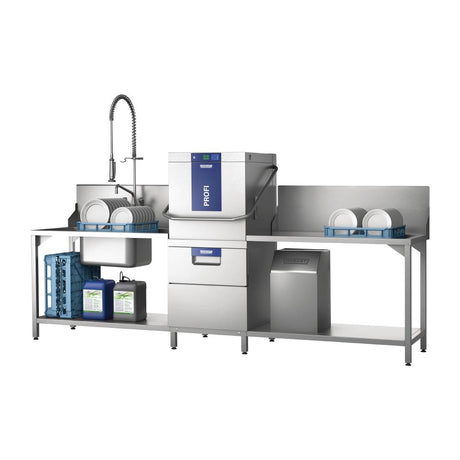 Hobart Profi Dual Level Pass Through Dishwasher TLWW-10A with Water Softener
