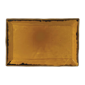 Dudson Harvest Rectangular Trays Mustard 345x233mm (6 Pack)
