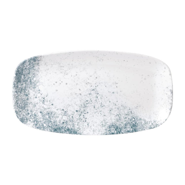 Studio Prints Haze Blue Chefs' Oblong Plates No. 3 11 3/4 x 6 " (12 Pack)