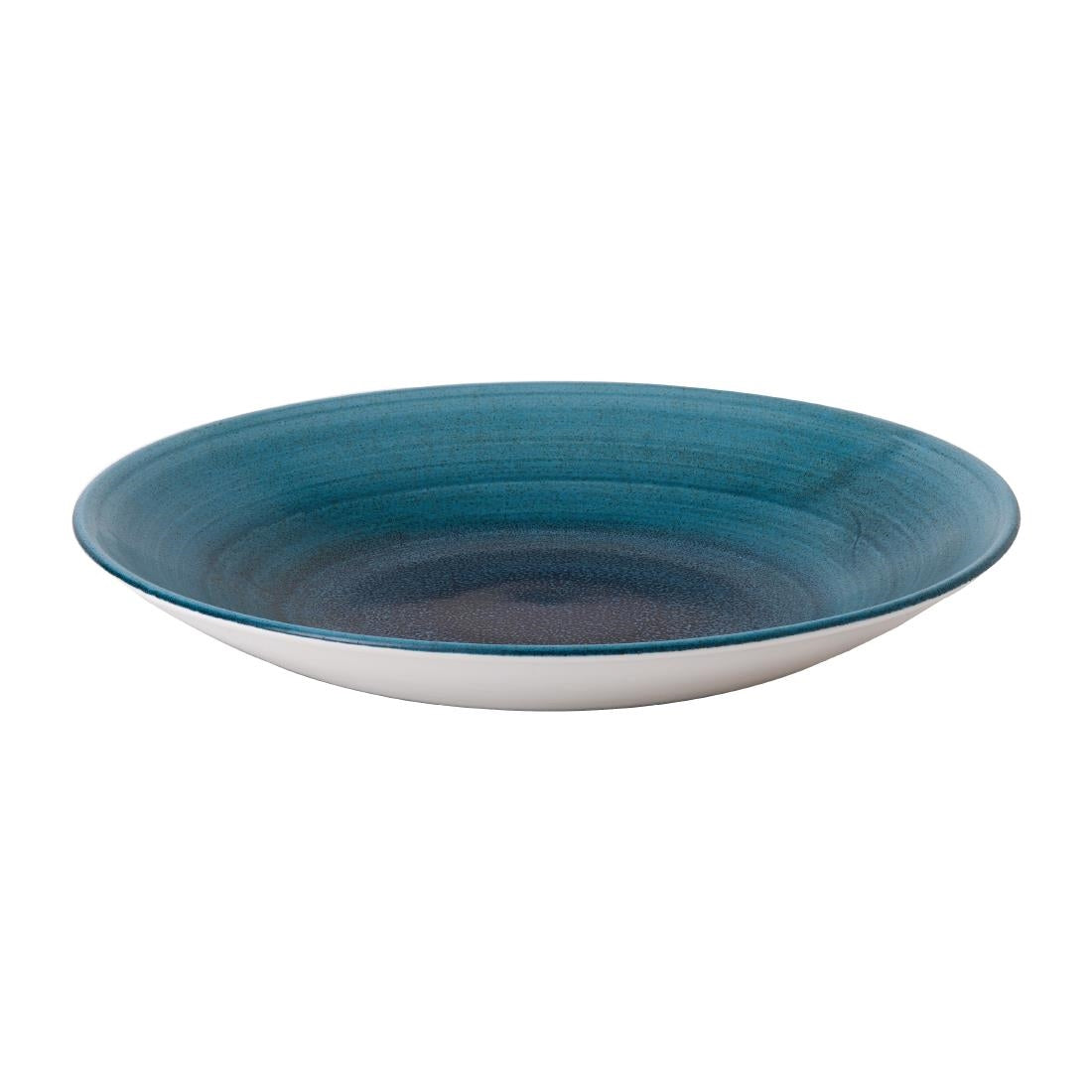 Churchill Stonecast Aqueous Lagoon Deep Coupe Plates 281mm (12 Pack)