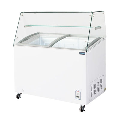 Polar G-Series Display Chest Freezer with Glass Surround 200Ltr