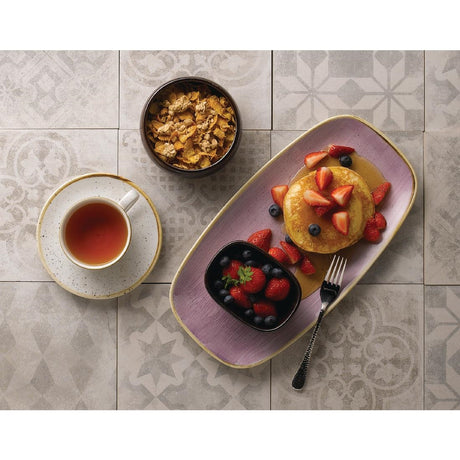 Churchill Stonecast Chefs Oblong Plates Lavender 298x153mm (12 Pack)