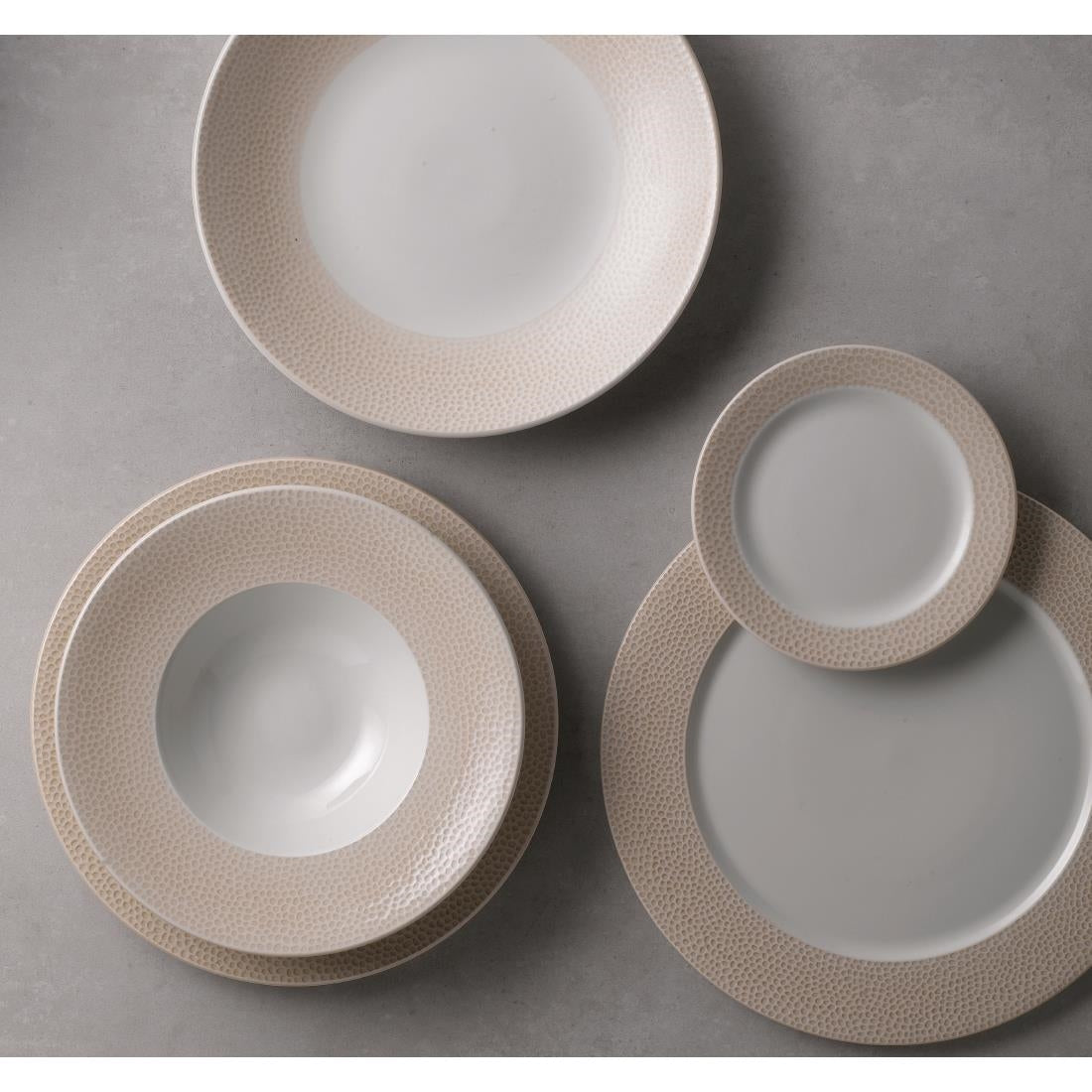 Churchill Isla Spinwash Deep Coupe Plates Sand 281mm (12 Pack)