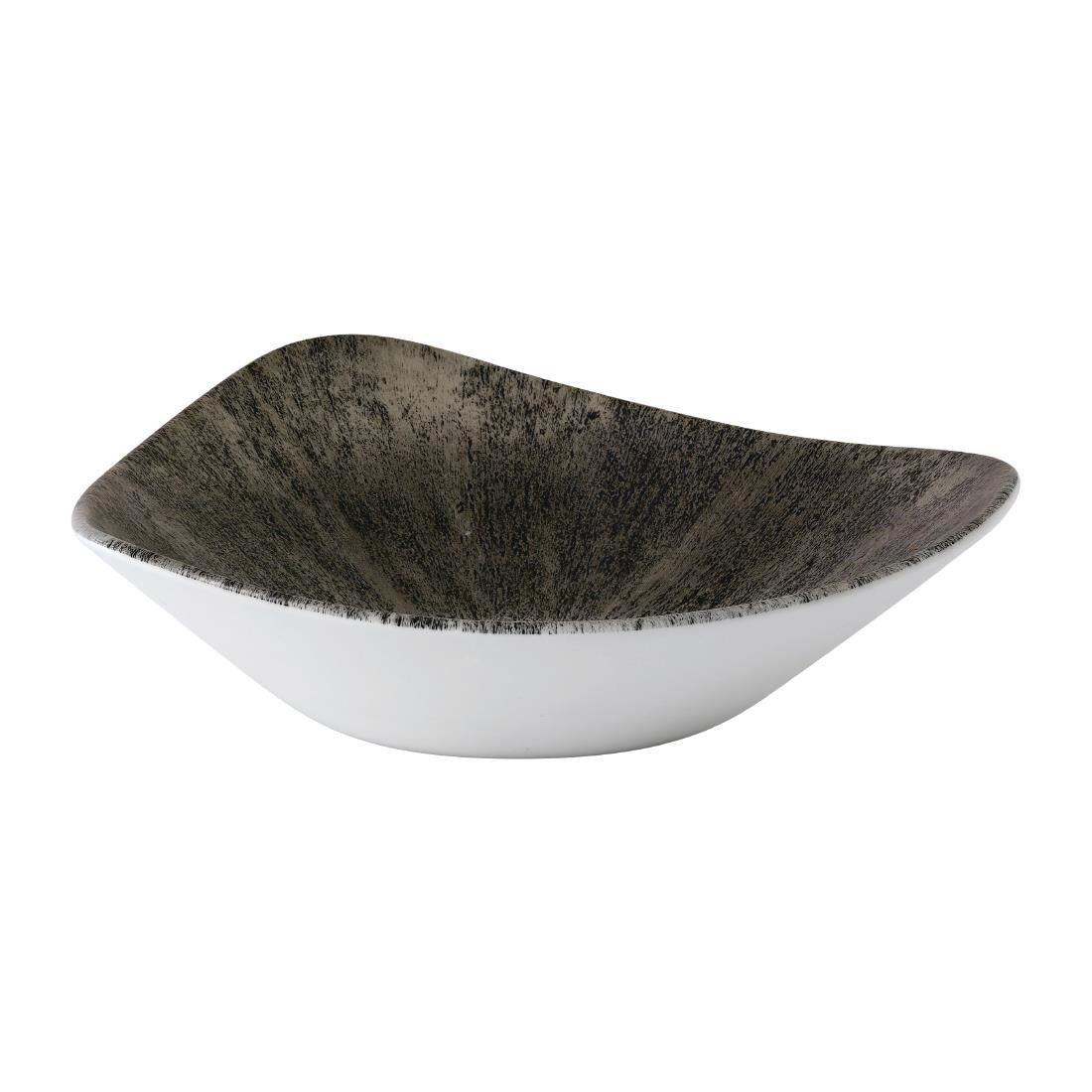 Churchill Stone Lotus Bowls Quartz Black 235mm (12 Pack)