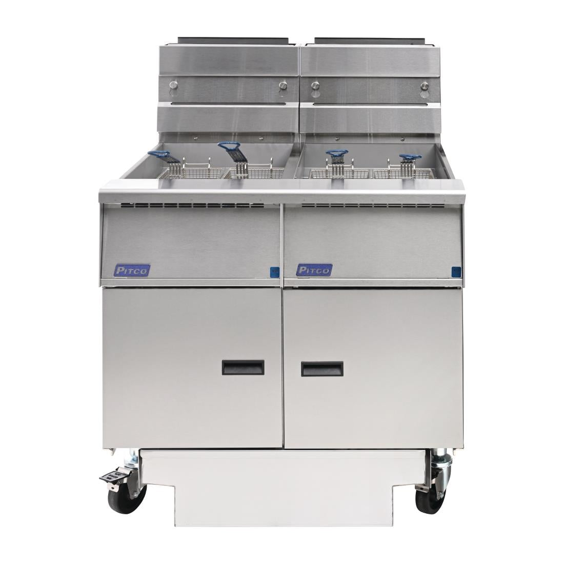 Pitco Solstice Free Standing Natural Gas Filtration Fryer SG14RS/FD-FF