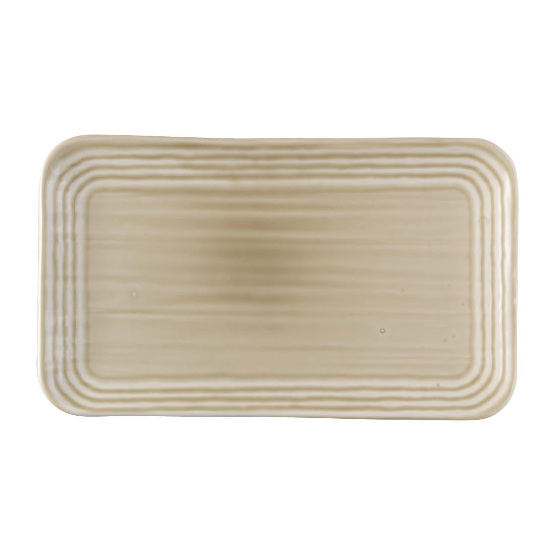 Dudson Harvest Norse Linen Organic Rectangular Plates 270x160mm (12 Pack)
