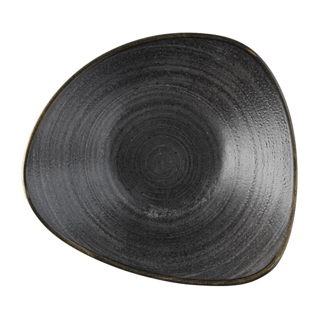 Churchill Stonecast Raw Lotus Bowls Black 229mm (12 Pack)