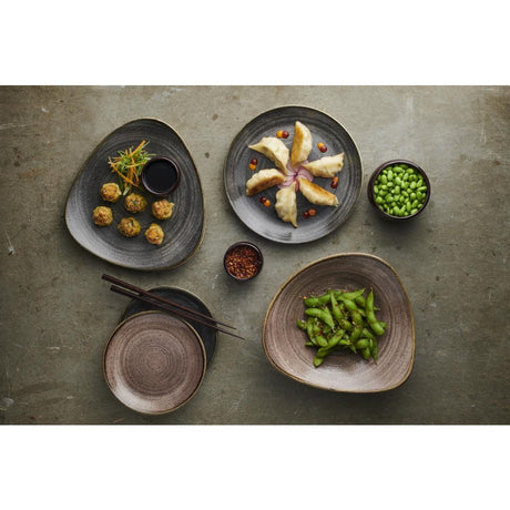 Churchill Stonecast Raw Lotus Bowls Brown 229mm (12 Pack)