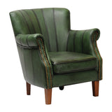 Lancaster Leather Chair Antique Green