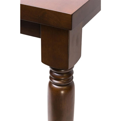 Cotswold-Style Rectangular Dining Table Dark Walnut 1200x700mm