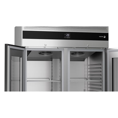 Fagor Advance Gastronorm Upright Cabinet Display Fridge 2 Door AUP-22G GD