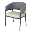 Bolero Meridian Interior Chairs Pistachio Grey (2 Pack)