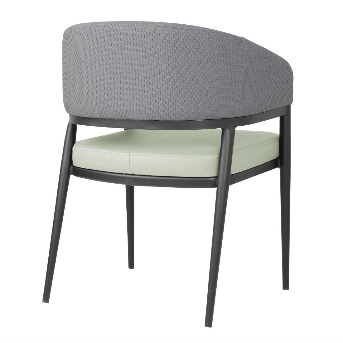 Bolero Meridian Interior Chairs Pistachio Grey (2 Pack)