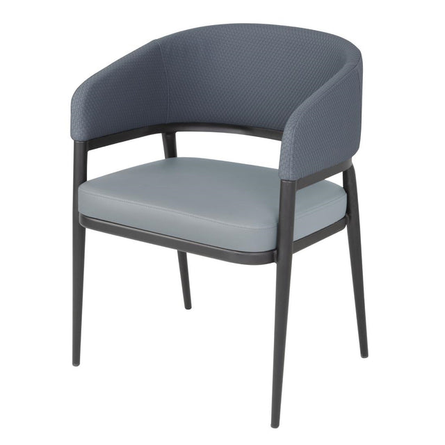 Bolero Meridian Interior Chairs Stone Blue (2 Pack)