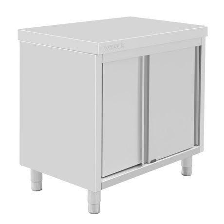 Vogue Floor Standing Stainless Steel Cupboard 900x900mm