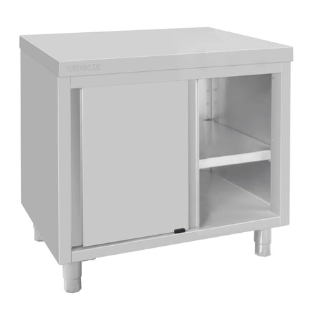 Vogue Floor Standing Stainless Steel Cupboard 900x900mm