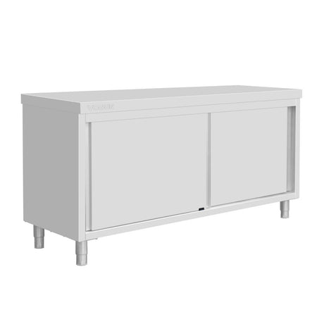 Vogue Floor Standing Stainless Steel Cupboard 900x1800mm