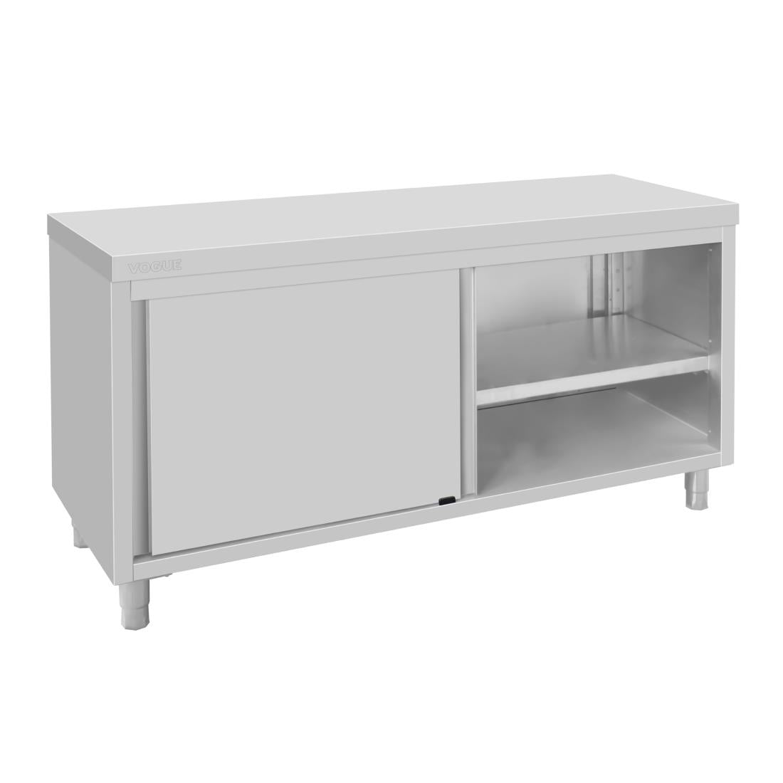 Vogue Floor Standing Stainless Steel Cupboard 900x1800mm