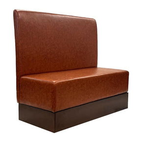 Single Booth in Bison Tan Vinyl