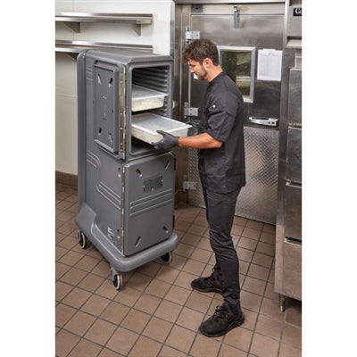 Cambro Ultra Pro Tall Two Door Hot and Cold Food Cart Blue
