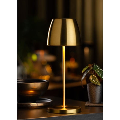 Utopia Montserrat LED Cordless Table Lamp 300mm Brushed Gold (6 Pack)