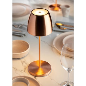 Utopia Montserrat LED Cordless Table Lamp 300mm Brushed Copper (6 Pack)
