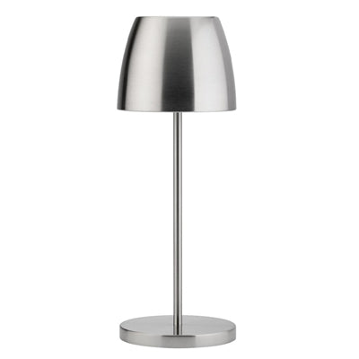 Utopia Montserrat LED Cordless Table Lamp 300mm Brushed Silver (6 Pack)