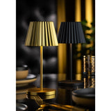 Utopia Dominica LED Cordless Table Lamp 260mm Brushed Gold (6 Pack)