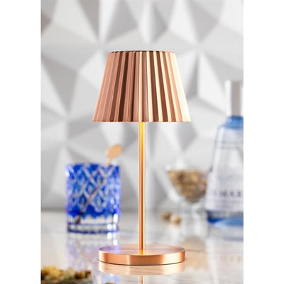 Utopia Dominica LED Cordless Table Lamp 260mm Brushed Copper (6 Pack)