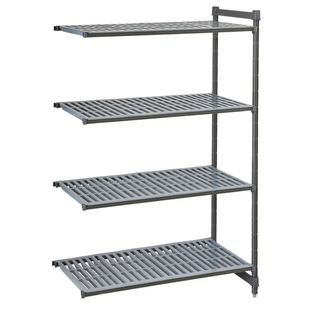 Cambro Camshelving Basics Plus Add-On Unit 4 Tier With Vented Shelves 1630(H)x 870(W)x 460(D)mm