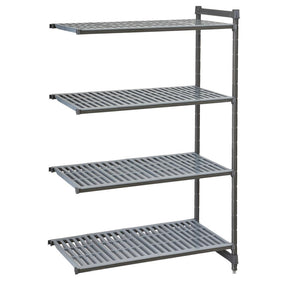 Cambro Camshelving Basics Plus Add-On Unit 4 Tier With Vented Shelves 1630(H)x 1480(W)x 610(D)mm