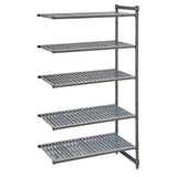 Cambro Camshelving Basics Plus Add-On Unit 5 Tier with Vented Shelves 2140x1175x610mm