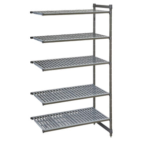Cambro Camshelving Basics Plus Add-On Unit 5 Tier with Vented Shelves 2140x1175x610mm