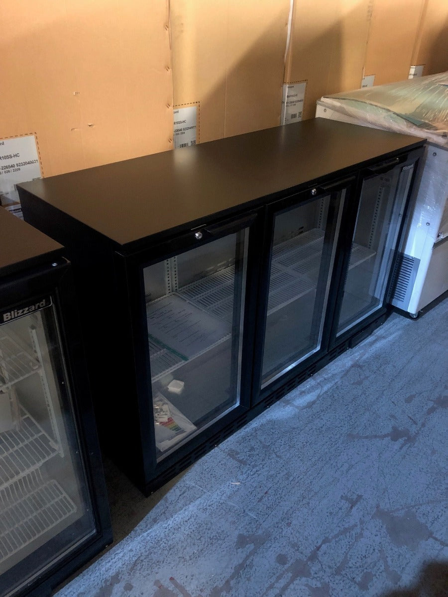 Graded 00651 Lowbar3 Triple Door Low Height Bar Bottle Cooler (276 Btl)