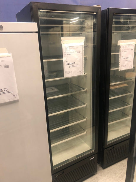 Graded 00888 Gds400 Single Glass Door Freezer Display 416 L