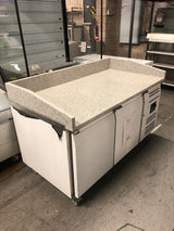Graded 01012 Bpb1500 Double Hinged Door Pizza Prep Counter With Granite Worktop