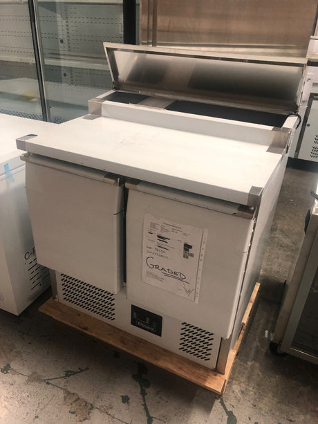 Graded 01030 Bcc2 En Compact Double Door Counter Refrigerator With Raised Collar