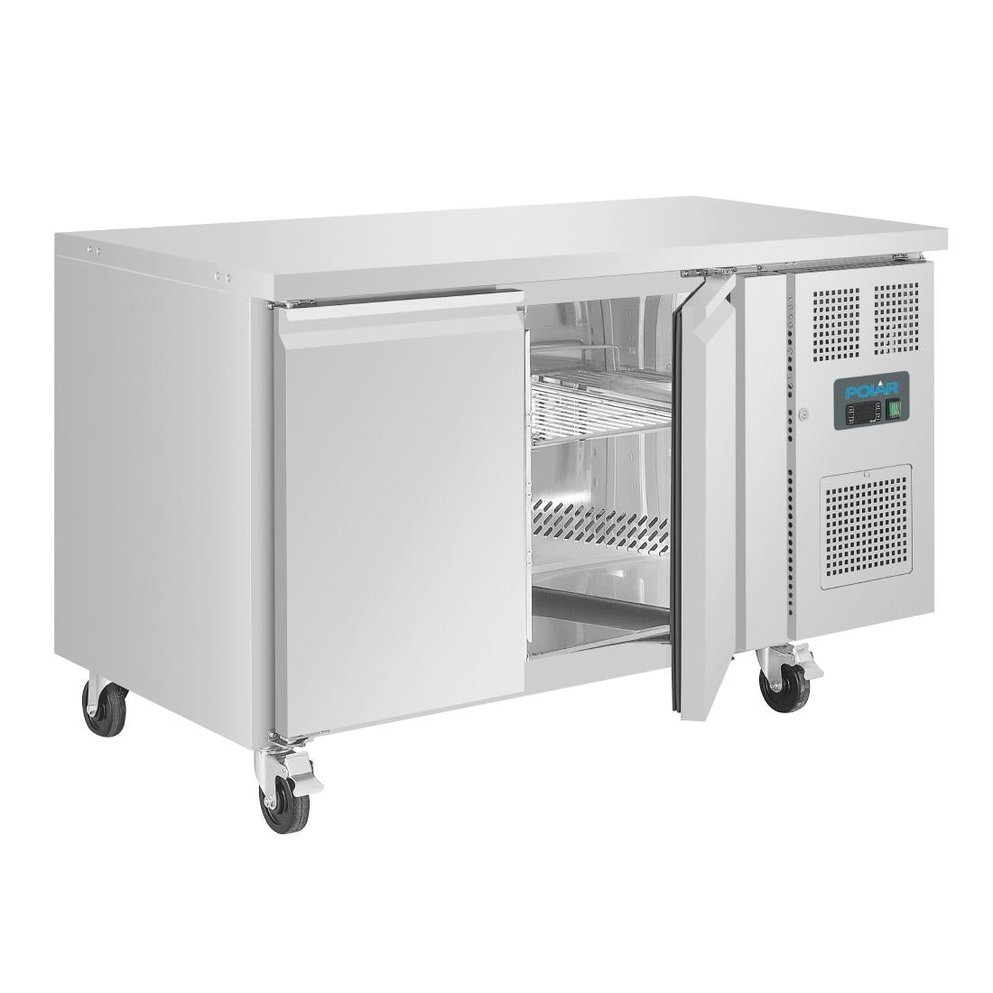 Polar U-Series Double Door Counter Freezer 282Ltr