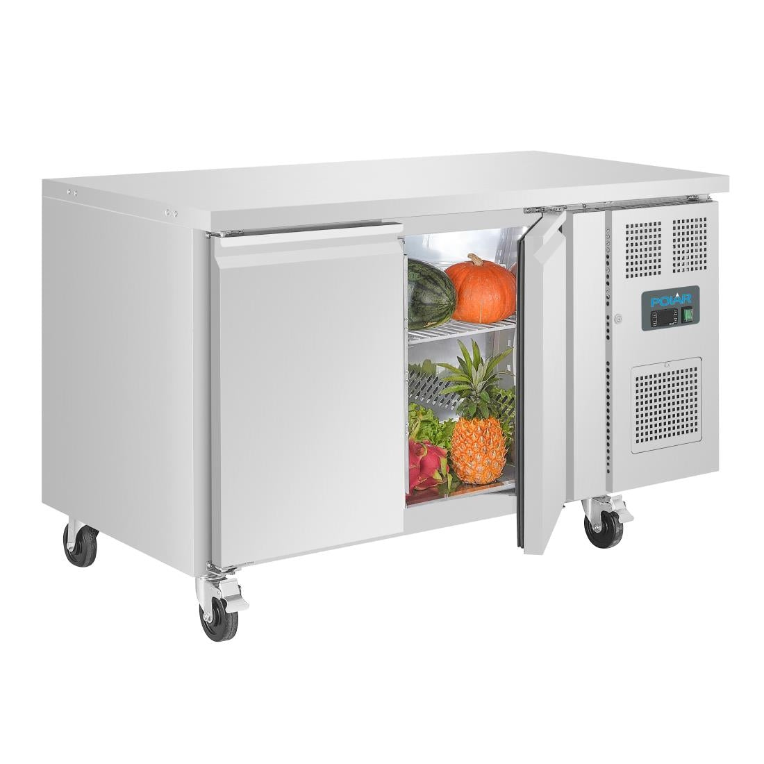 Polar U-Series Double Door Counter Freezer 282Ltr