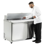 Polar U-Series Double Door Prep Counter Fridge 527Ltr