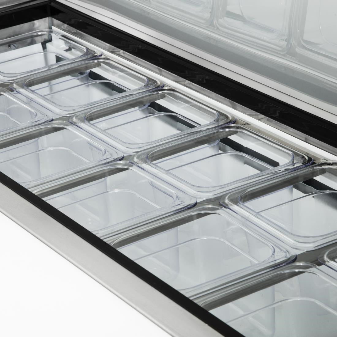 Polar U-Series Double Door Prep Counter Fridge 527Ltr