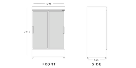 GRADED-00834-GD900SL Double Glass Sliding Door Merchandiser 908L – image 7