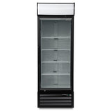 Single Hinged Glass Door Freezer Display Merchandiser