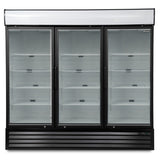 Graded 01097 Gdf1800 Triple Hinged Glass Door Freezer Display Merchandiser