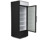 Single Hinged Glass Door Freezer Display Merchandiser