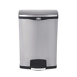 Rubbermaid Slim Jim Step-On Pedal Bin Stainless Steel 90Ltr