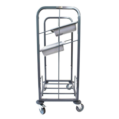 Craven Steel 2-Tier Cutlery & Tray Dispense Trolley
