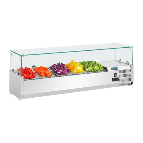 Polar G-Series Countertop Prep Fridge 4x GN 1/3 & 1x 1/2GN